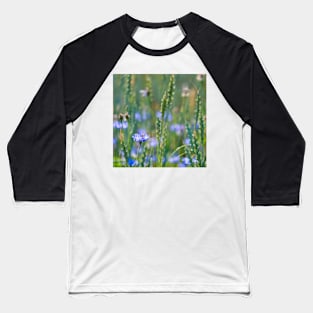 Cornflower and wheat field Baseball T-Shirt